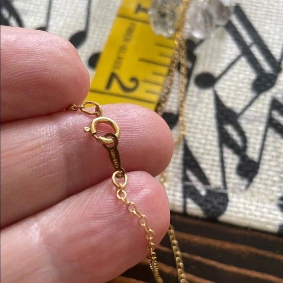 Raw 7 Herkimer Stone Gold Filled Bar and Beaded 20 inch Cable Chain Necklace